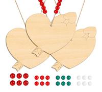 ROWOOD Décorations en Bois en Forme de Cœur - 24pcs Formes en Contreplaqué de Tilleul avec Motif Flèche pour DIY, Gravure Laser et Saint-Valentin