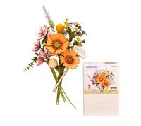 Rowood Fleur en Bois Golden Breeze, Puzzle 3D DIY Fleur en Bois, Kit Modèle à Assembler, Kit Bricolage pour Adultes Enfants, Décoration Maison et Coffret Cadeau Saint-Valentin