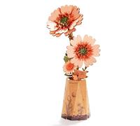 rowood Gerbera Fleur artificielle 3D Puzzle Kit de bricolage pour adultes enfants Fleur en bois Kit de modélisme pour décoration de la maison Idée cadeau créative pour la fête des mères Saint-Valentin