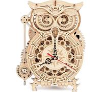 ROWOOD Puzzle 3D Bois Chouette Horloge Maquette en Bois a Construire Adulte - Kits de Modèles de Bricolage Construction Jouet - Puzzle en Bois Kit Cadeaux pour Adultes Et Adolescents