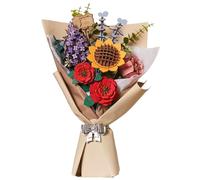 rowood Puzzle 3D, Fleur en Bois, kit de modélisation de Fleurs artificielles à Assembler pour Adultes (Flower Bouquet)