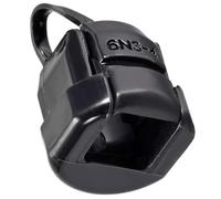 ROWORKX Lot de 10 bagues anti-traction pour câble de diamètre 6N3-4 | Œillets de protection de fil en nylon à clipser, bagues rondes noires pour cordons électriques, équipements