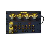 Rowsfire A109 Panneau indicateur de train d'atterrissage intégré avec PCB rétroéclairé pour MSFS 2020/2024, simulateur de vol réaliste avec connexion USB pour les amateurs et l'entraînement