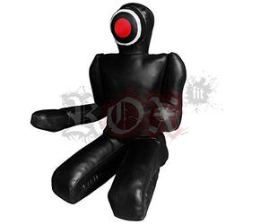 Rox Coupe MMA Judo Sac de frappe Grappling Dummy - Position assise, style de soumission, double face, MMA Dummy, perforation BJJ Training Sac 1,5 x 1,8 m Noir (vide), noir