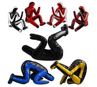 ROX Fit Mannequin de Judo - Mannequin de Lutte BJJ pour l'Entraînement de Soumission et d'Autodéfense - Vinyle Multicolore, 170cm Non Rempli (Noir Rouge)