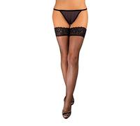 ROXANA Bas autofixants, filet de pêche, L/XL, Noir, pointe large Conclusion Fine, bon Siège, taille L/XL