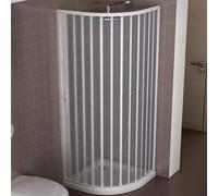 Roxana Cabine de douche semi-circulaire avec ouverture latérale 80 x 80 cm