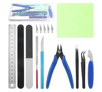 Roxanex 11 pièces d'outils de modélisme kit, d'outils de Construction pour Hobby kit d'outils de modélisme kit d'outils de Base pour réparer et réparer Les maquettes de Voitures Gundam