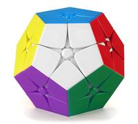 ROXENDA 2x2 Megaminx Dodécaèdre Cube 3D Magique, Speed Cube pour Enfants et Adultes, Idéal pour Jouer à la Maison, Pendant Les Voyages ou en Plein Air