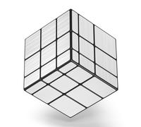 Roxenda Cube de Vitesse Cube Magique irrégulier, Cube Puzzle pour Enfants, Cube Lisse et Rapide pour s'amuser Rapidement(Miroir Cube)
