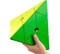 ROXENDA Cube Pyramid Géant 27.5CM 3x3 - Jouet Éducatif Enfants Adultes, Améliore Concentration/Réflexion, Parfait Jeux Famille, Loisirs Indoors, Compétitions Amateures