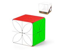 ROXENDA Four Leaf Clover Cube, Speed Cube sans Autocollant pour Enfants - Développer La Mémoire Et La Concentration, Jouet Éducatif Cadeau Créatif