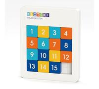 ROXENDA Klotski Puzzle - Casse-tête magnétique de Klotski 4×4, Jeu de Blocs Mobiles Pastel, Puzzle numérique d'entraînement à la Concentration pour Enfants (4×4)