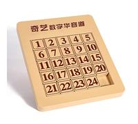ROXENDA Klotski Puzzle, Coulissant Magnétique Puzzle Klotski 5x5 Puzzle de Mathématiques Jouet Éducatif - d'Intelligence Puzzles Numéro Jeu Logique Cerveau Jouet pour Enfants (5x5)