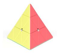 ROXENDA Pyramid Speed Cube Original Triangle Puzzle Cube Pyraminx ; Super Durable Lisse avec des Couleurs Vives - Facile à Tourner (Macaron)