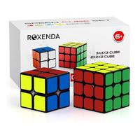 ROXENDA Speed Cube Set, Cube de Vitesse 2X2 3X3 Cube Magique Original avec Instruction(Original Sticker)