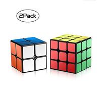 Roxenda Speed Cube Set, Magic Cube Set Of 2x2x2 3x3x3 Cube Smooth Puzzle Cube