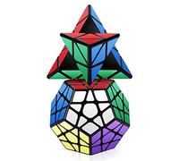 Roxenda Speed Cube Set Magic Cube Set Of Pyramid Megaminx Cube Smooth Triangle Pentagon Cube