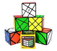ROXENDA Speed Cube Set, Qihang W Cube de Vitesse 56 mm Ensemble de Cubes Magique Pleine Grandeur, Jeux IQ pour Tous Les âges Enfants et Adultes [Irregular]