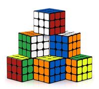 ROXENDA Speed Cube Set, Qihang W Cube de Vitesse 56 mm Ensemble de Cubes Magique Pleine Grandeur, Jeux IQ pour Tous Les âges Enfants et Adultes [D'autocollants]