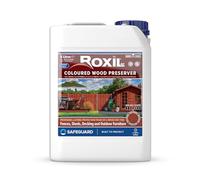 Roxil Lasure Préventive Bois 5L - Cèdre Rouge - Intérieur & Extérieur - Protection Contre Pourriture, Champignons, Larves & Termites