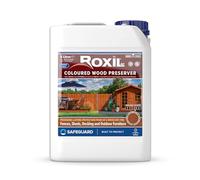 Roxil Lasure Préventive Bois 5L - Or d'Automne - Intérieur & Extérieur - Protection Contre Pourriture, Champignons, Larves & Termites