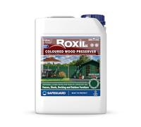 Roxil Lasure Préventive Bois 5L - Vert Sapin - Intérieur & Extérieur - Protection Contre Pourriture, Champignons, Larves & Termites