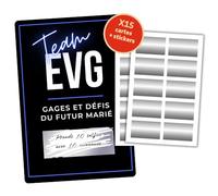 roxisha EVG Cartes à Gratter Gages & Défis - Jeu Personnalisable Enterrement de Vie de Garçon - Activité Drôle & Amusante Futur Marié - Photos Souvenirs Team Groom - 15 Cartes + pastilles à gratter