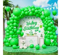 Roxistar 143 pcs Ballons Verts Ballon en Latex Différentes Tailles Kit de Guirlande Ballon Vert Mat pour Hommes Garçons Filles Fête d'Anniversaire Mariage Douche Bébé Jungle Sauvage Safari Décorations