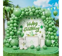 Roxistar 143 pcs Ballons Verts Sauge Rétro Ballon en Latex Différentes Tailles Kit de Guirlande Ballon Vert Avocat pour Femmes Filles Fête d'Anniversaire Baptême Douche de Bébé Baptême Baby Shower