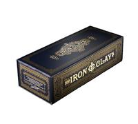 Roxley Games | Iron Clays 100 | Luxury Gaming Chip Set Accessory for Tabletop Games and Poker, Vintage Design, Magnetically Sealed Box, Stackable Tray | 2 Players | 20 to 40 Minutes