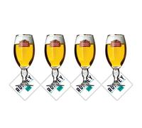 Roxley | Stella Pint Glasses X4 | Lager Beer 56 Cl Size Glass Man Cave | Made in UK