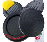 ROXPID 4 Patins Anti Vibration Machine à Laver, Pieds Caoutchouc Lave Linge | Alternative au tapis anti vibration, cale amortisseur antidérapant, adhésif inclus, pour sèche linge, frigo et lave vaisselle