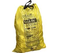 Roxus - Lot de 130 sacs jaunes de recyclage - Sacs poubelle de 90 litres - 130 pièces (10 rouleaux de 13 pièces) - Avec cordon de serrage