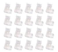 Roxvue Connecteur à angle droit pour bande lumineuse LED COB RVB 90 degrés en forme de L 8 mm