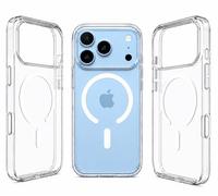 Roxx Coque transparente pour 18 Pro Max - Pour MagSafe - Ne jaunit pas | Comme l'original mais mieux - Transparent et sans jaunissement - Protection pour appareil photo et protection d'écran