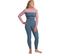 Roxy 2026 Prologue+ Combinaison de plongée avec fermeture éclair dans le dos 4/3 mm pour femme - Cendré
