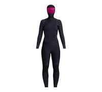 Roxy 5/4/3mm Swell Series - Hooded Chest Zip Wetsuit for Women - Combinaison de Surf à Capuche avec Zip Poitrine - Femme - 10 - Noir
