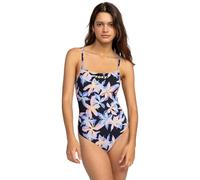 ROXY Maillot de bain sport bleu clair / jaune clair / pêche / noir, Taille M