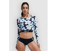 Roxy Active Ls Crop Top Lycra à longues manches gris M