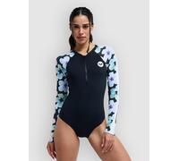 Roxy Active Woman Long Sleeve Front Zip Shorty Noir S Femme