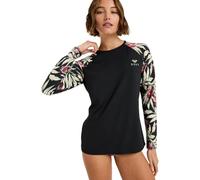 Roxy Basic Mix - Long Sleeve Rash Vest for Women - Lycra Manches Longues - Femme - Noir