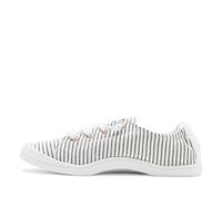 Roxy Baskets Bayshore à Enfiler pour Femme, Rayures Noires, 37 EU