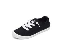 ROXY Baskets Bayshore Schlupfschuh pour Femme, Noir/Gris Anthracite, 40 EU