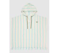 Poncho Roxy Bird Of Fever bleu clair blanc femme