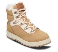 Roxy Bottes après-ski Bradie White Tan fourrées cuir Femme Marron Taille 6 US