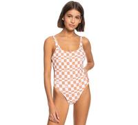 Roxy Check It - One-Piece Swimsuit for Women - Maillot de Bain Une pièce - Femme - Marron