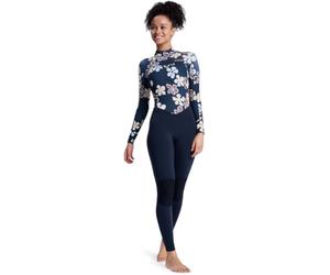 Roxy Combinaison de plongée Swell Natural avec Fermeture éclair dans Le Dos 3/2 mm pour Femme - Fleur