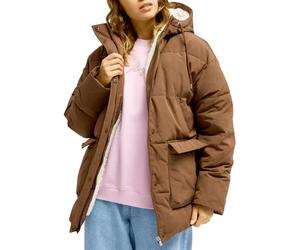 Roxy - Doudoune chaude à capuche - Seaside Memories Puffer Jacket Chestnut en Coton - Taille XS - Marron Marron XS