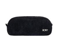 Roxy Feeling Good Trousse de rangement élégante en velours côtelé doux pour stylos, crayons, marqueurs, double Anthracite